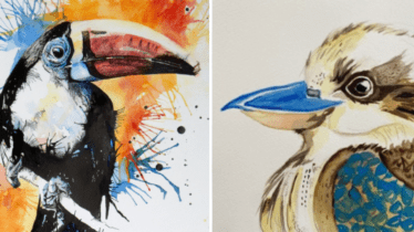 Vibrant Birds in Watercolours